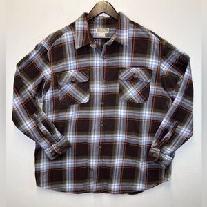 Duluth Trading Burleyweight men’s plaid button down shirt size XL outdoor casual